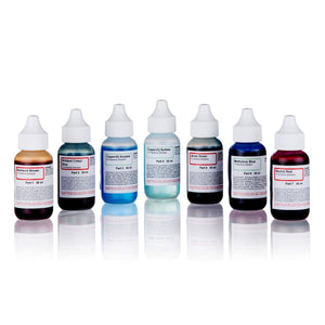 Vital Stain Kit - Set of 7 Chemicals for Microscope Slides
