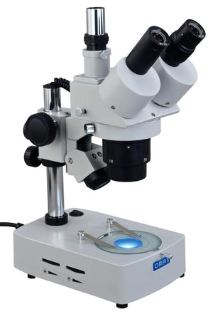 Trinocular Stereo Microscope 10x-20x-30x-60x with Dual Lights