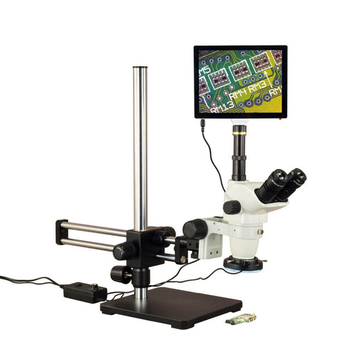 OMAX Stereo Microscopes With 9.7 Inch Touchscreen Series