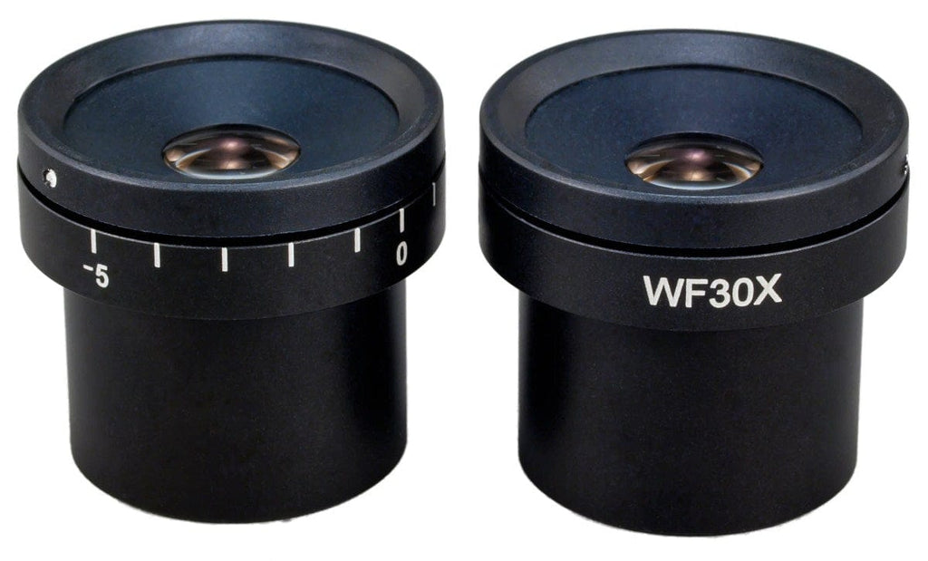 OMAX WF5X/20 WideField Eyepieces For Stereo Microscopes - 25x Magnification, 30.5mm Mount (Pair)