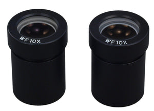 2 WF10X/20 Widefield Eyepieces 30.0mm for Stereo Microscope