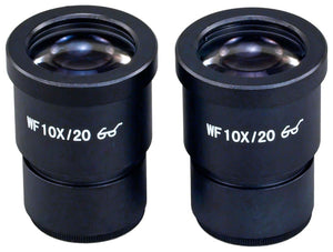 A pair of WF10X/20 Widefield Eyepieces for Microscope 30.0mm