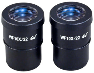 A pair of WF10X/22 Widefield Eyepieces for Microscope 30.0mm