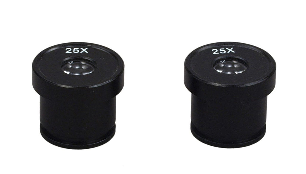 Oculaire Microscope OMAX WF25X Widefield - Diamètre 23,2 Mm, Grossissement 25x - Plastique - Neuf (boîte Ouverte)
