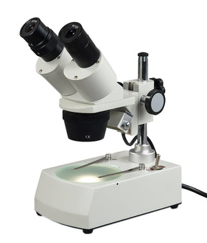 OMAX 10X-20X-30X-60X Binocular Stereo Microscope with Top & Bottom Lights