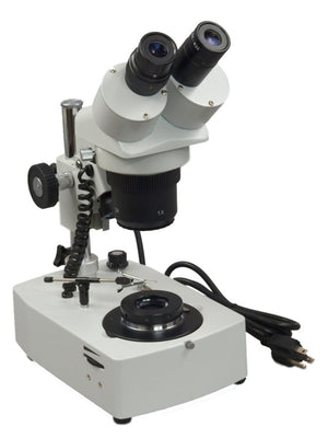 Binocular Stereo Darkfield Gem/Jewel Microscope 10X-20X-30X-60X
