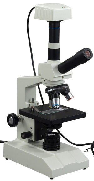 40X to 800X Multi-View Monocular Compound Microscope + 1.3MP USB Camera
