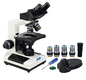 40X-1600X Compound Binocular Biological Microscope w Phase Contrast Kit