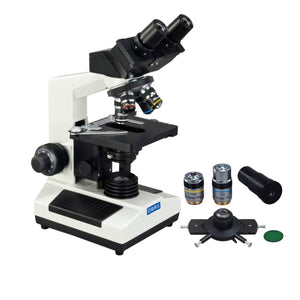 40X-1600X Binocular Compound Biological Microscope with Phase Contrast Kit