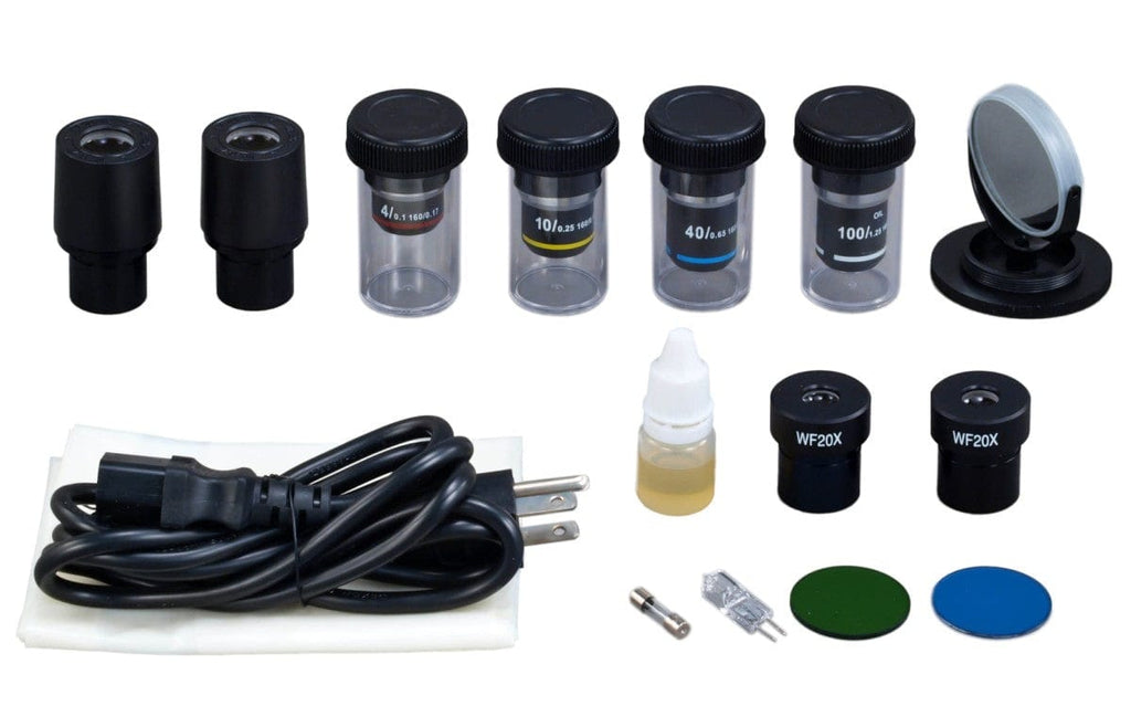 OMAX XM827 Series Binocular Biological Compound Microscope 40X-2000X M ...