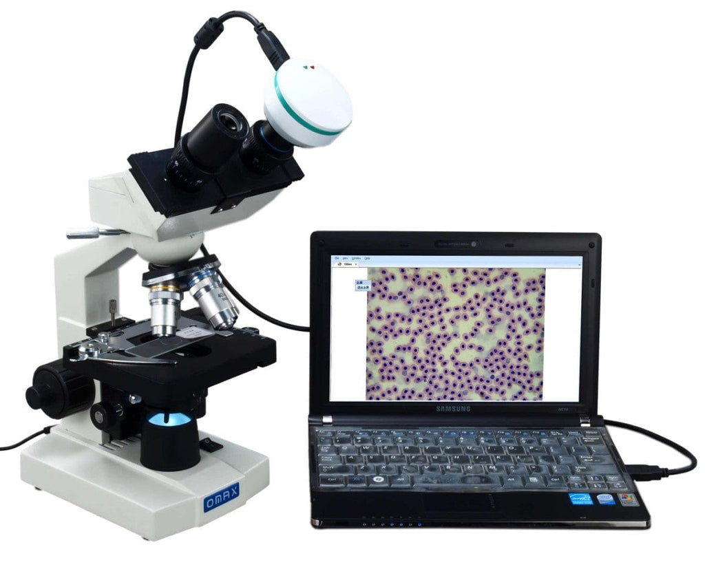 OMAX XM82 Series Binocular Compound Microscope 40X-1000X Magnification ...