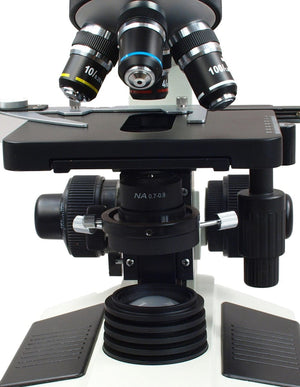 Trinocular Compound Microscope 40~1600x Dry Darkfield Condenser