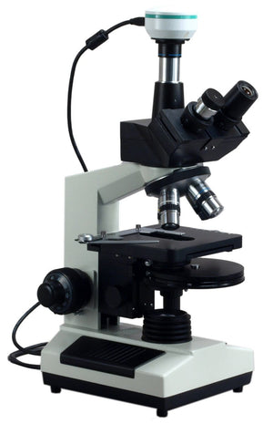 Phase Contrast Plan Trinocular Compound Microscope + 2MP Camera