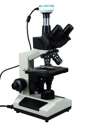 Trinocular Compound Microscope 40x~1600x + 2.0MP USB Camera