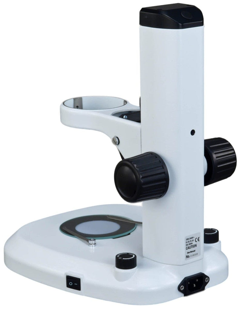 Microscope Table Rack Stand with Dual LED Lights D76mm – Omax