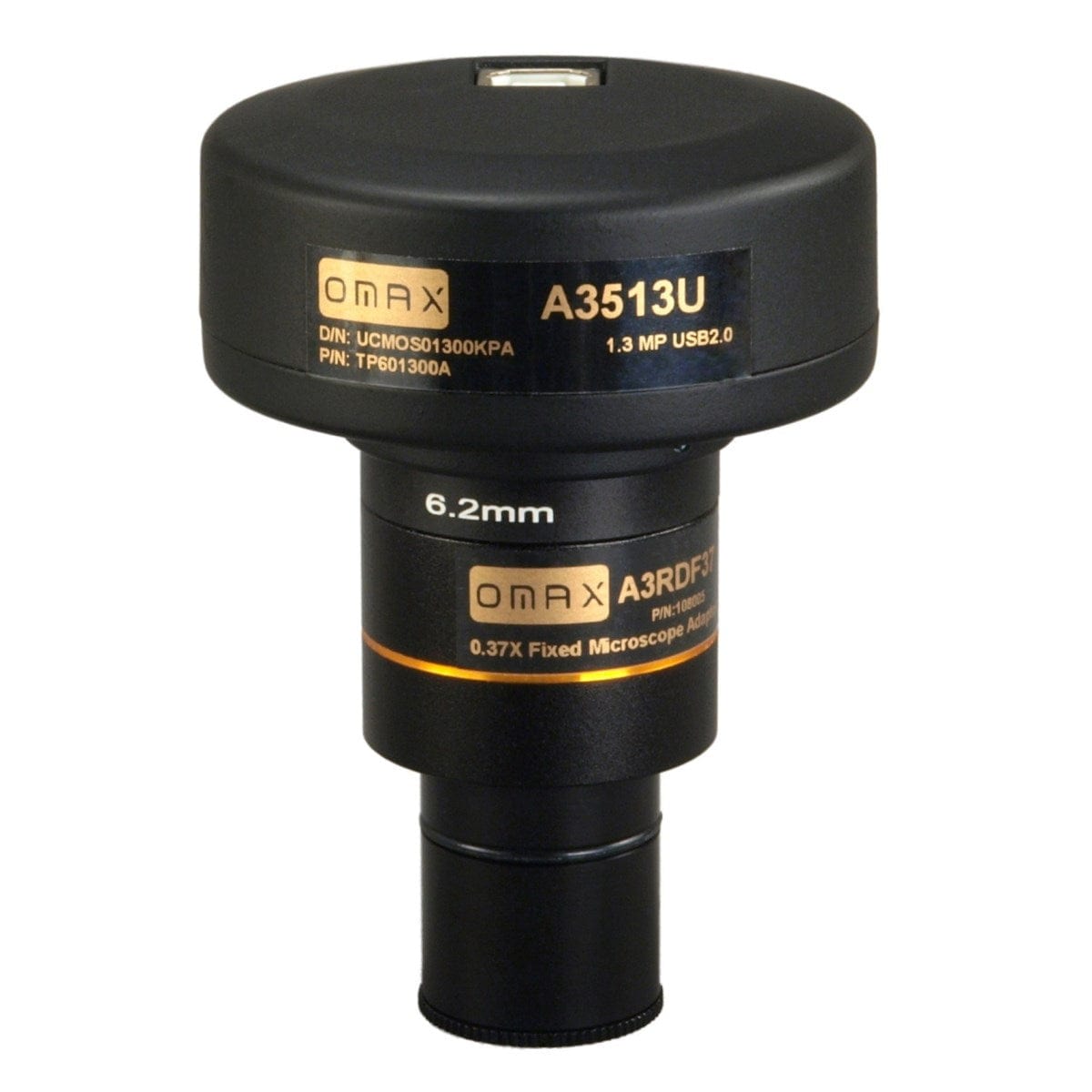 OMAX 1.3MP USB 2.0 C-Mount Microscope Camera for Windows, Mac OS