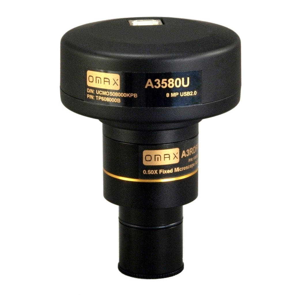 OMAX 8MP USB 2.0 C-Mount Microscope Camera for Windows, Mac OS, and Li ...