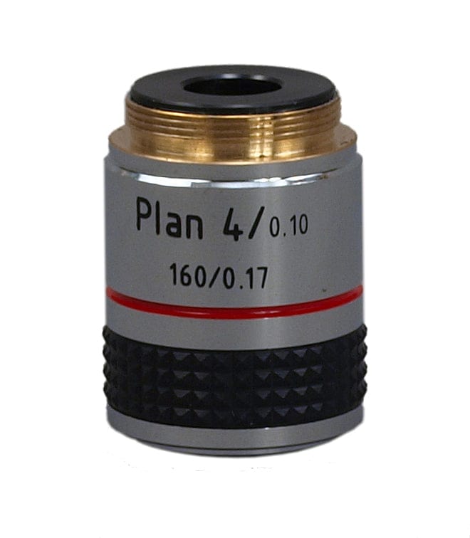 Objective Table Microscope 4X Plan Achromatic Objective for Compound Microscopes – Omax