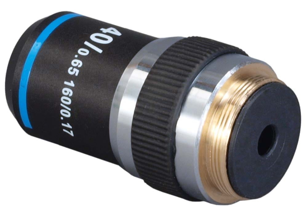40X (spring) Achromatic Objective Lens for Compound Microscopes – Omax