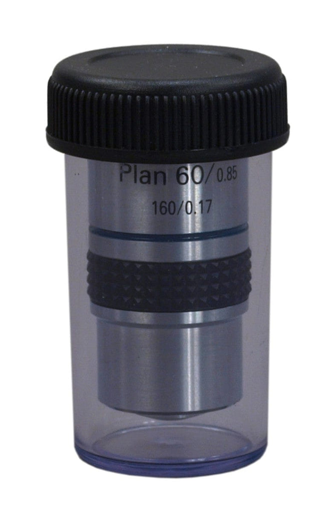 Objective Table Microscope 60X Plan Achromatic Objective for Compound Microscopes – Omax