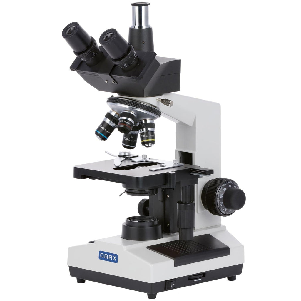 OMAX M837L Series Trinocular Lab Compound Microscope with LED Illumina ...