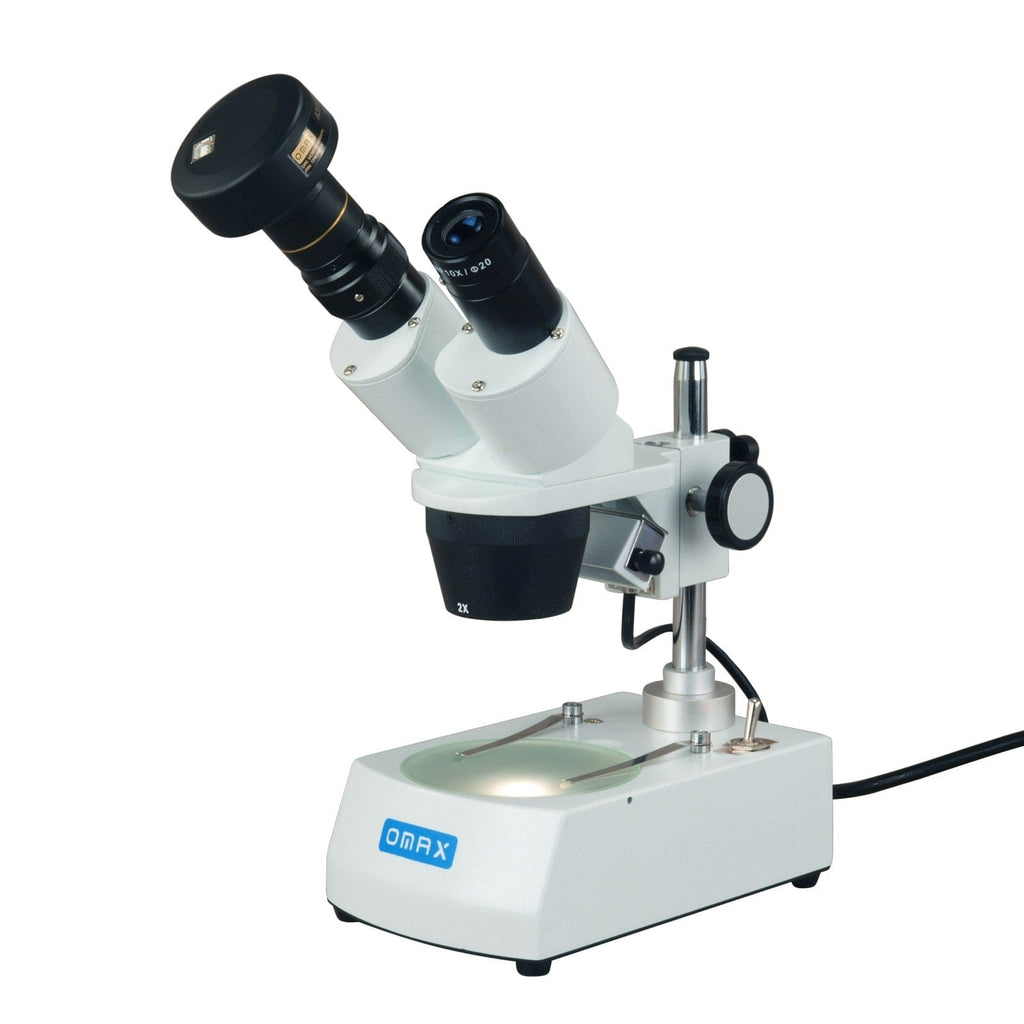OMAX 20X-40X 1.3MP Digital Camera Binocular Stereo Microscope with Dua ...